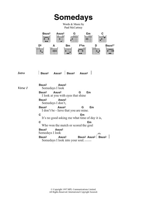 lyrics someday|paul mccartney somedays lyrics.